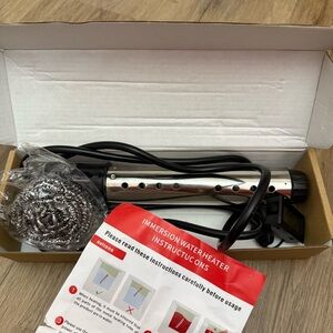 Portable Immersion Water Heater Black Fast Heating with Digital Thermometer NEW